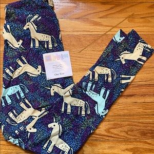 Unicorn Print LuLaRoe Leggings OS